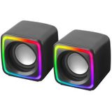 Mars Gaming - MSCUBE - RGB Gaming-luidsprekers - Zwart - 8W Vermogen