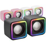 Mars Gaming - MSCUBE - RGB Gaming-luidsprekers - Zwart - 8W Vermogen