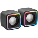 Mars Gaming - MSCUBE - RGB Gaming-luidsprekers - Zwart - 8W Vermogen