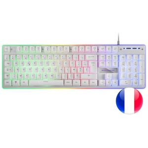 Mars Gaming MK220W toetsenbord Gamen USB AZERTY Frans Wit