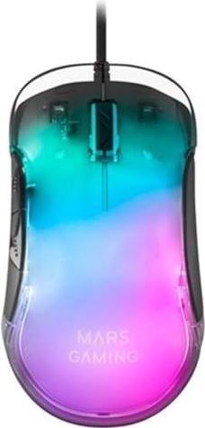 Mars Gaming - Mmglow Gamingmuis - Zwart - 12800 DPI - Ultralicht