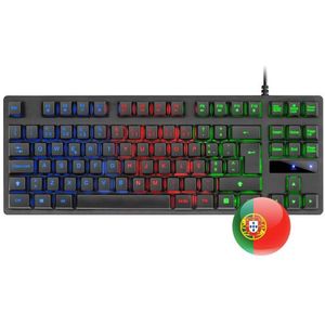 Mars Gaming MK02PT toetsenbord Gamen USB Portugees Zwart
