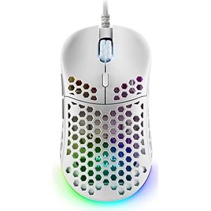 Mars Gaming - MM55 - Muis - Wit - Bedraad - 12800 DPI