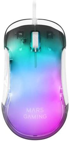 MARS GAMING MMGLOW Muis - Zwart - Optisch - 12800 DPI