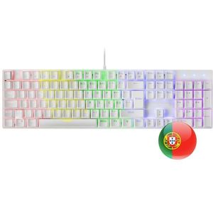 Mars Gaming MK422 toetsenbord Gamen USB Portugees Wit
