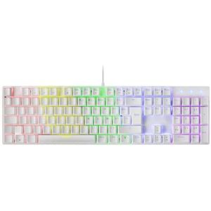 Mars Gaming MK422 Wit, Mechanisch Gaming Toetsenbord RGB, Antighosting, Mechanische Switch Bruin, Franse Taal