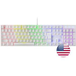 Mars Gaming MK422 toetsenbord Gamen USB QWERTY Amerikaans Engels Wit
