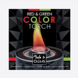 Made In Colors - Color Torch tuinfakkel in blik Groen en Rood