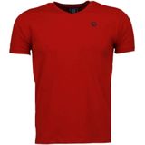 Local Fanatic - Basic T-shirt - Katoen - V-hals - Korte Mouw