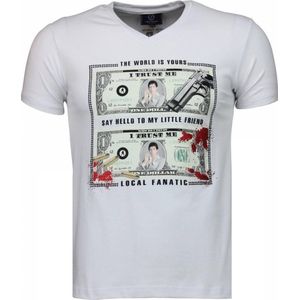 Scarface Dollar - T-shirt - Wit