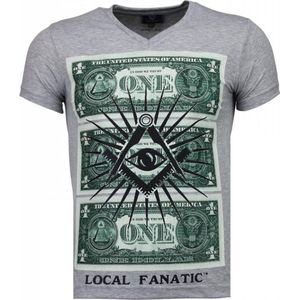 Local Fanatic - One Dollar Eye - T-shirt - Kleur: Zie Afbeelding - Materiaal: 93% Katoen 7% Polyester