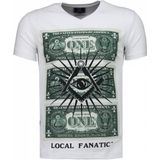 Local Fanatic - One Dollar Eye - T-shirt - Kleur: Zie Afbeelding - Materiaal: 93% Katoen 7% Polyester