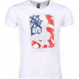 T-shirt - NPA Print - Wit