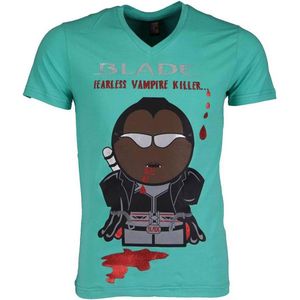 T-shirt - Blade Fearless Vampire Killer - Groen