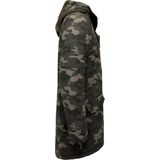 Enos Lange Heren Winterjas – Met Faux Bontkraag – Camouflage Heren Winterjas Heren Jas Maat M