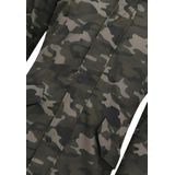 Enos Lange Heren Winterjas – Met Faux Bontkraag – Camouflage Heren Winterjas Heren Jas Maat M