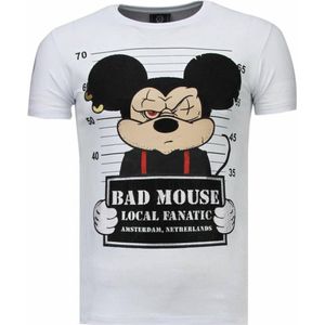 State Prison - Rhinestone T-shirt - Wit