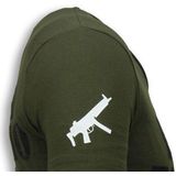 El Chapo - Flockprint T-shirt - Navy