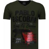 El Chapo - Flockprint T-shirt - Navy