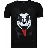 Punisher Mickey - Rhinestone T-shirt - Navy