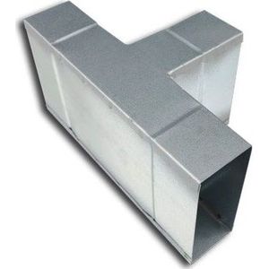 T-stuk 90 graden [220 x 55mm
