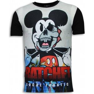 Ratchet Mickey - Digital Rhinestone T-shirt - Zwart