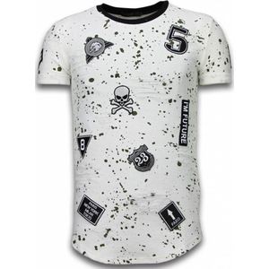 Exclusief Zipped Chest - T-Shirt - Wit