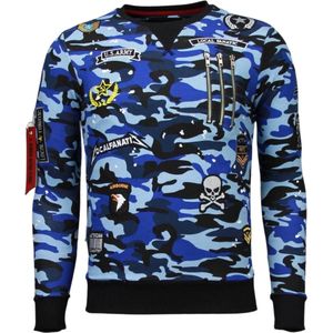 Exclusief Camo Embroidery - Sweater Patches - Blauw