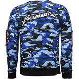 Exclusief Camo Embroidery - Sweater Patches - Blauw