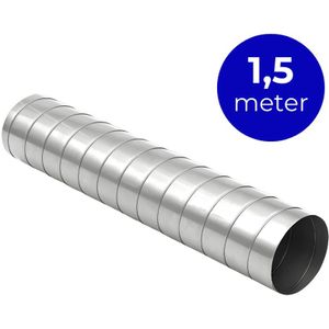 Spirobuis Ø 125mm - staal - Lengte 1,5 meter