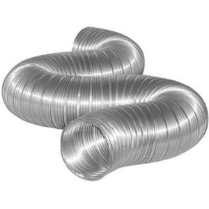 Semi-Flexibele Slang Ø 180mm 3 Meter Lang Aluminium