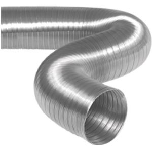 Semi-flexibele slang ø 200mm 2 meter lang aluminium