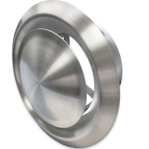 Ventiel Rooster BWS - Ventilatie - Geborsteld RVS - Ø 200mm