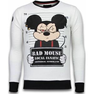 Bad Mouse - Rhinestone Sweater - Wit