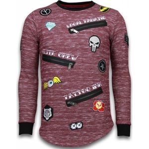 Longfit Embroidery - Sweater Patches - Elite Crew - Bordeau