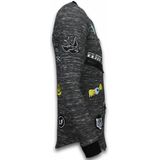 Longfit Asymmetric Embroidery - Sweater Patches - US Army - Roze