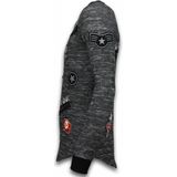 Longfit Asymmetric Embroidery - Sweater Patches - US Army - Roze