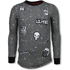Longfit Embroidery - Sweater Patches - Rockstar - Zwart
