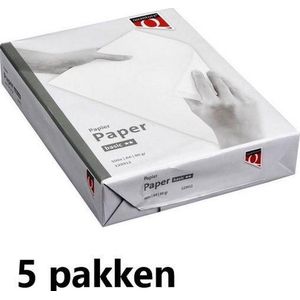 Quantore - Kopieerpapier - Printpapier - Basic - A4 - 80 gram - Wit - 5 x 500 vellen