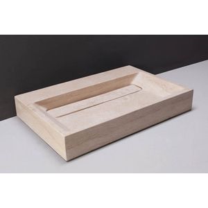 Forzalaqua - Bellezza - Wastafel - Travertin - 80x50cm