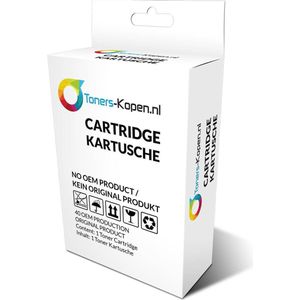 Merkloos ï¿½ Inktcartridge / Alternatief voor de huismerk inkt cartridge voor Hp 301Xl kleur met niveau-indicator wit Label