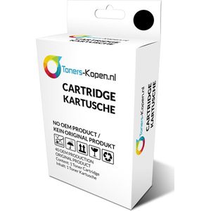 huismerk inkt cartridge voor Lexmark 14 zwart met niveau-indicator wit Label