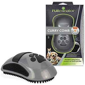 Furminator Borstel voor Honden en Katten, voor Schone en Glanzende Vacht, 6 X 12 X 5 cm, Grijs/Groen