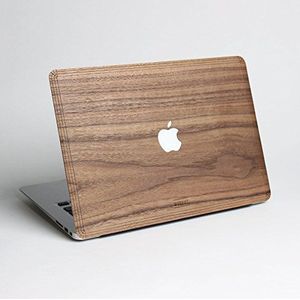 WOODWE® Echt houten Macbook Skin voor Mac Pro 13 inch met/zonder Touch Bar | Model: A1706/A1708/A1989/A2159; eind 2016-2019 | WALNUT | TOP&BOTTOM