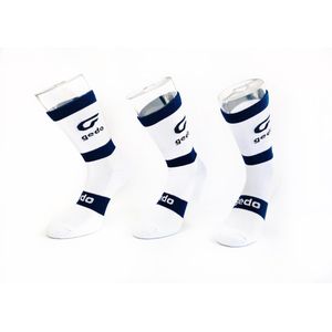 Meisterhome® 3 Paar blauwe Gedo sportsokken maat 39-46 all round professional Tennis Voetbal Fietssok Pro-team sportssok met ingeweven loopvlak en naadvrij Spandex sportsok is de ideale sportsok voor een intensieve training.