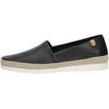 Verbenas - Noa - Espadrille - Zwart - Leren Bovenwerk - Suède Voering