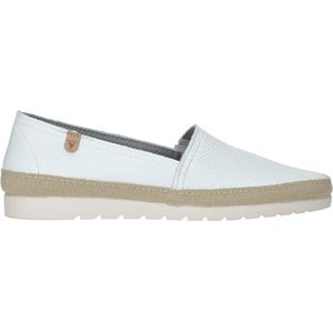 Verbenas - Noa - Espadrilles - Wit - Structuurleer - Suède Binnenwerk