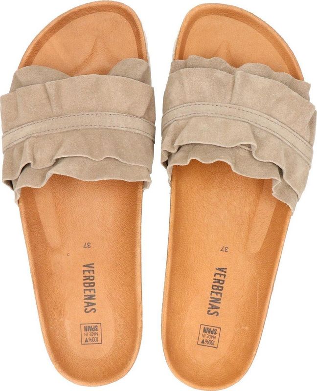 Verbenas Rocio Slippers - Dames - Taupe