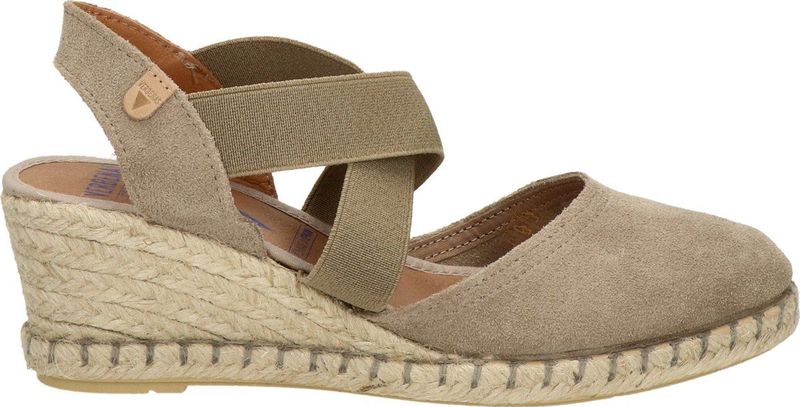 Verbenas Mila Sandalen Touwzool - taupe