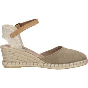 Verbenas Malena Sandalen Touwzool - taupe - Maat 36